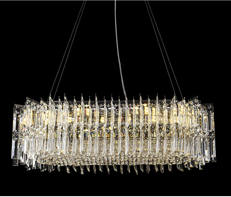 YLK Kitchen Island Modern Crystal Chandelier