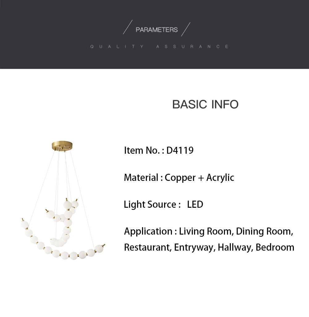 Mak Modern White Ball Pendant Light