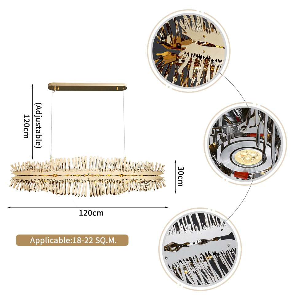 Ylk Modern LED Chandelier Fixture