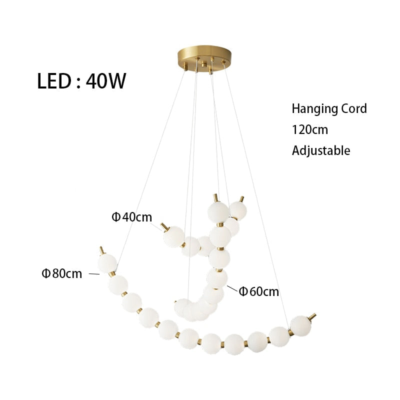 Mak Modern White Ball Pendant Light