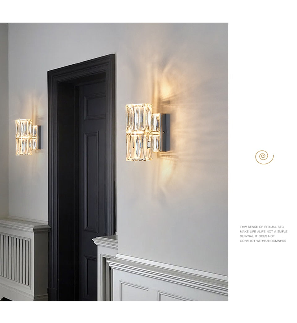 IIS Modern Wall Lamp Interior Lighting Silver Finish G4 Wall Fixture