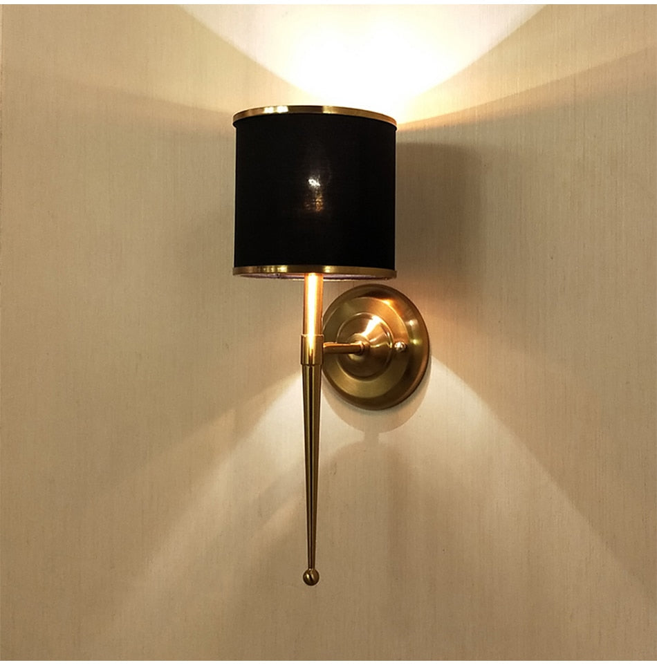 Ylk Axton Modern Black Wall Sconce