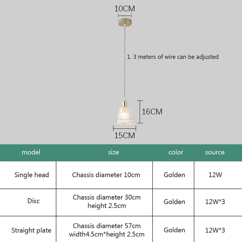 Wad Nordic Glass Pendant Light