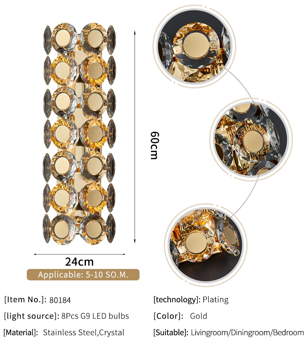 Ylk Adriel Modern Gold Sconce