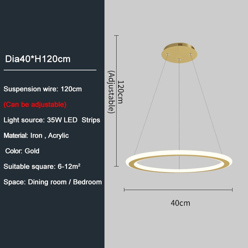 Ylk Ring Design LED Chandelier