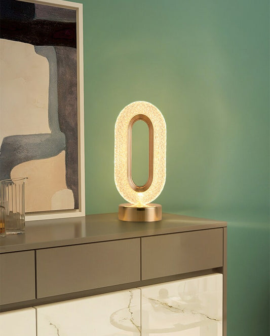 BAN Candace Oval Luxury Crystal Nordic LED table lamp