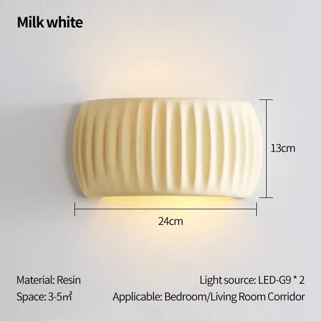 Nordic Cream Minimalist Wall Lamp