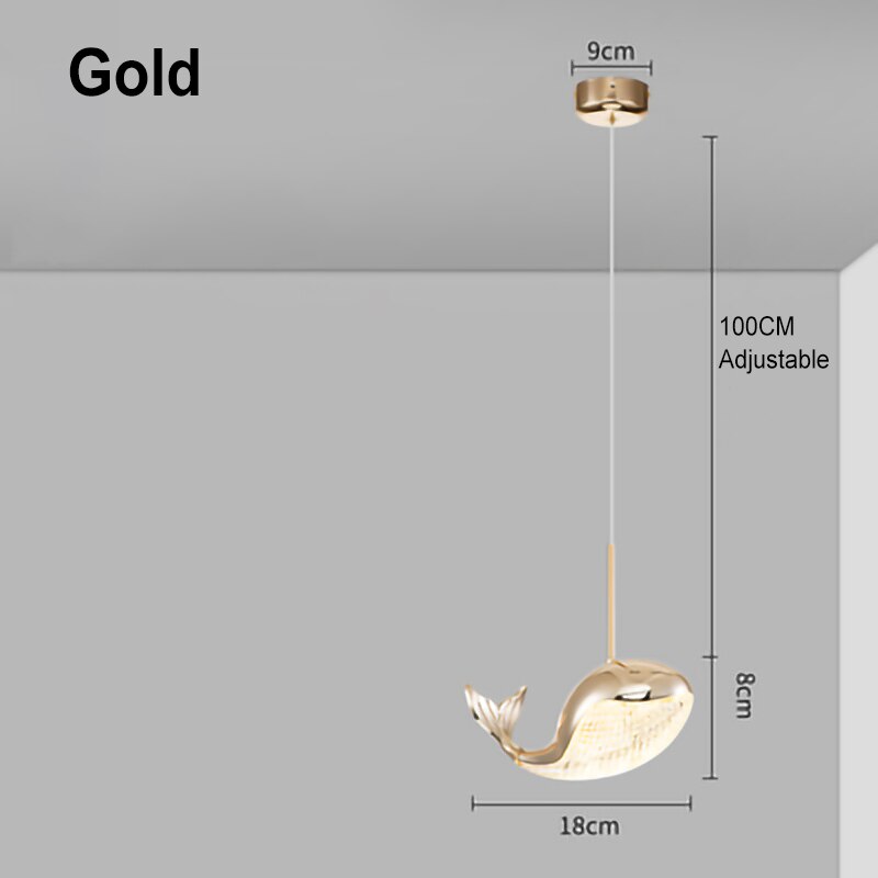BAN Whale Modern LED Pendant Light