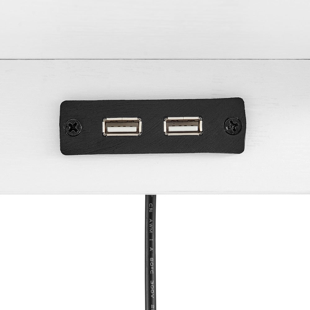 Solveig - Modern Nightstand with Charging Station