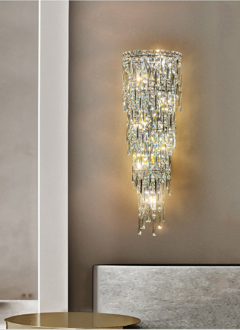 Ylk Tain Luxury Crystal Wall Lamp