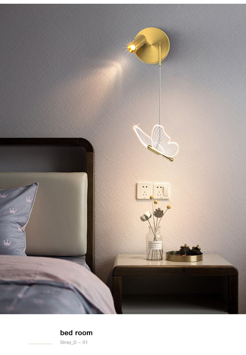 Lyf Nordic Butterfly Spotlight Wall Light