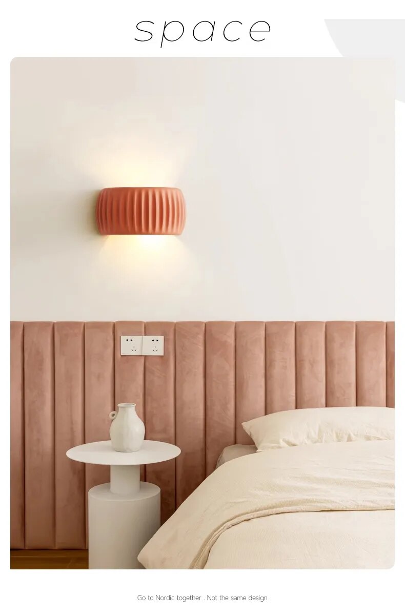 Nordic Cream Minimalist Wall Lamp