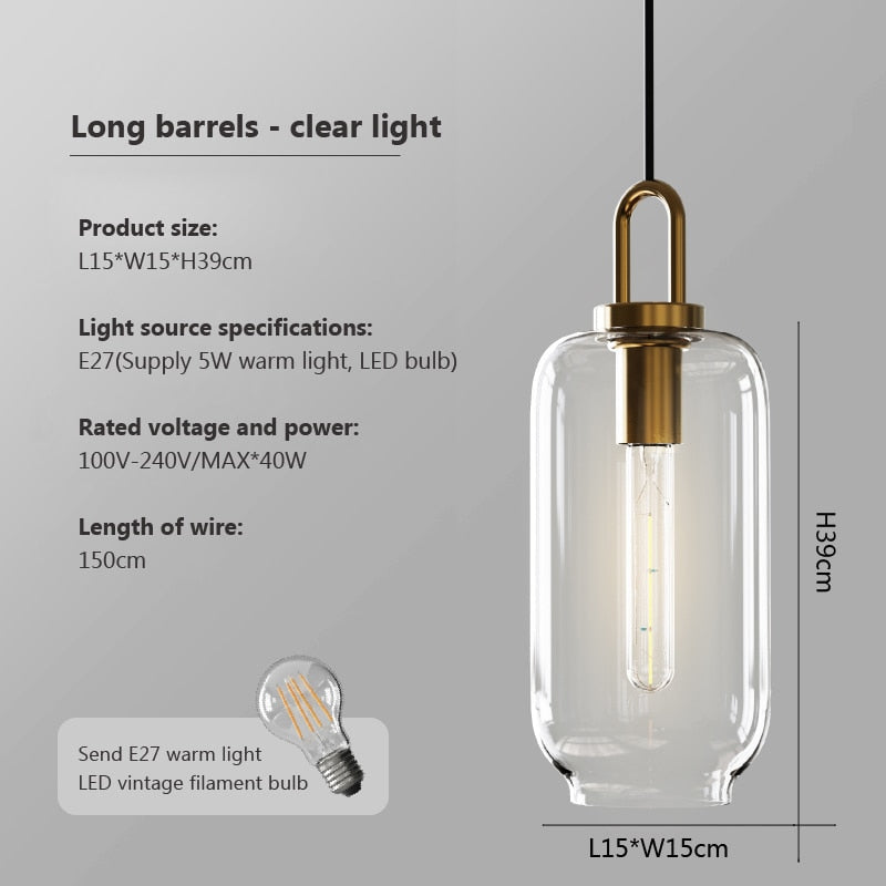 Wad Glass Pendant Light Fixture