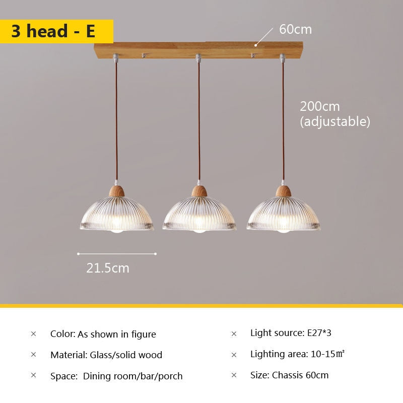 Wad Nordic Glass Pendant Lamp