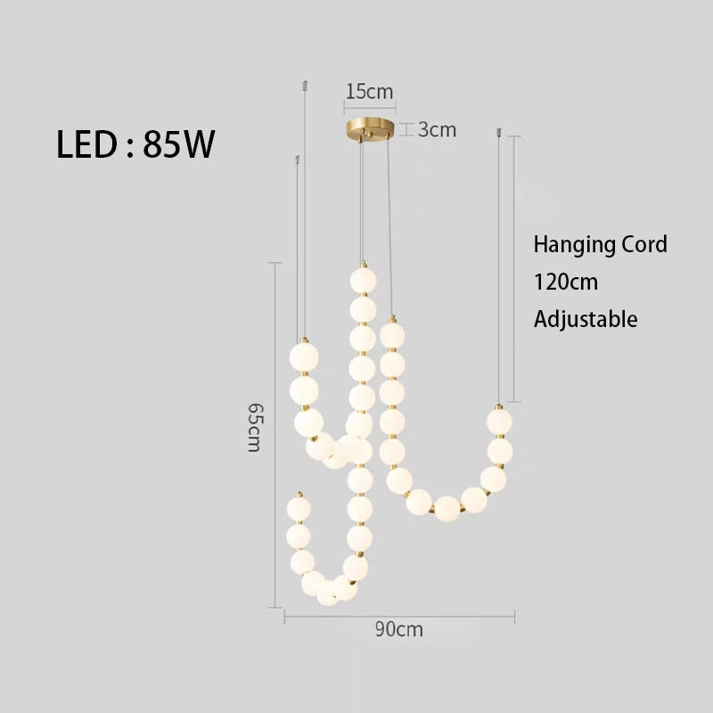 Mak Modern White Ball Pendant Light