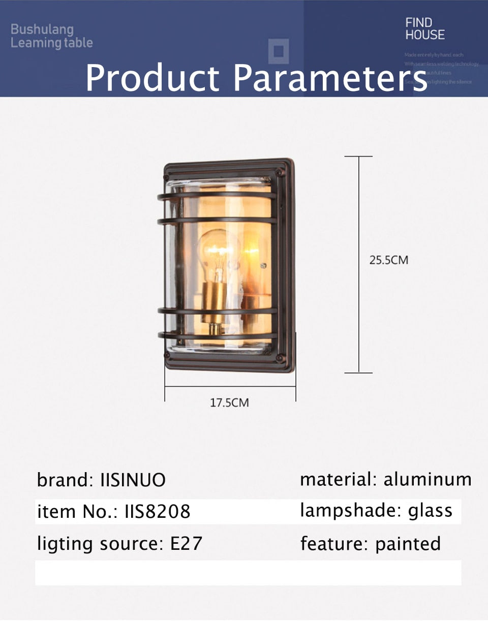 IIS Industrial Retro lamp Outdoor Waterproof