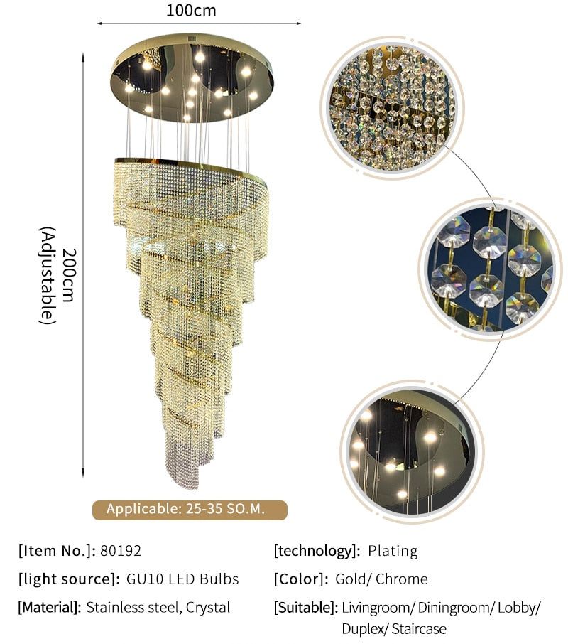 Ylk Xena Modern Crystal Chandelier