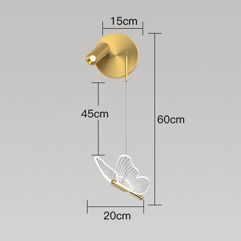 Lyf Nordic Butterfly Spotlight Wall Light