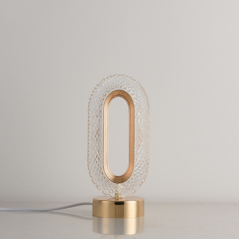 BAN Candace Oval Luxury Crystal Nordic LED table lamp