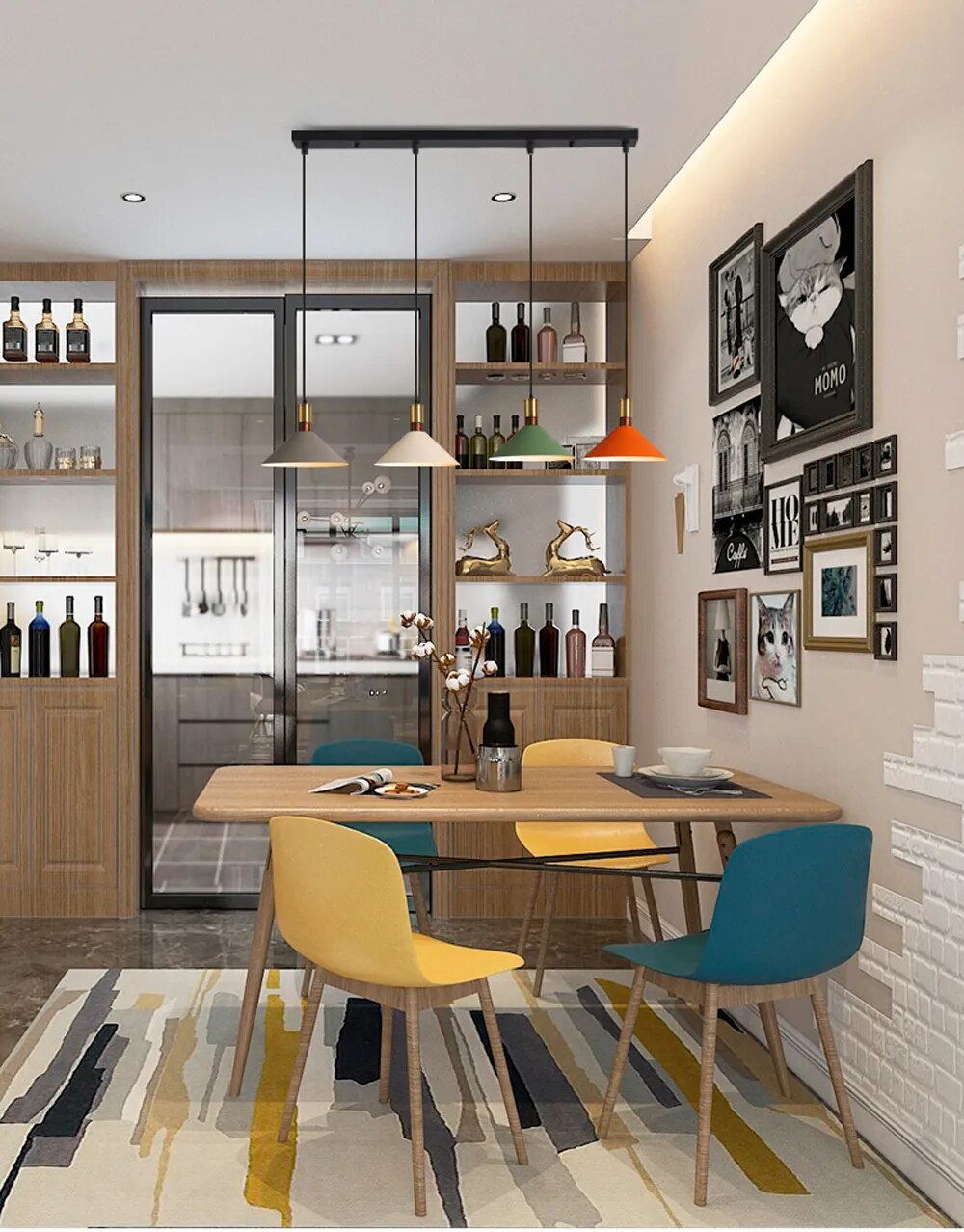 Nordic Industrial retro loft simple Hanging Light