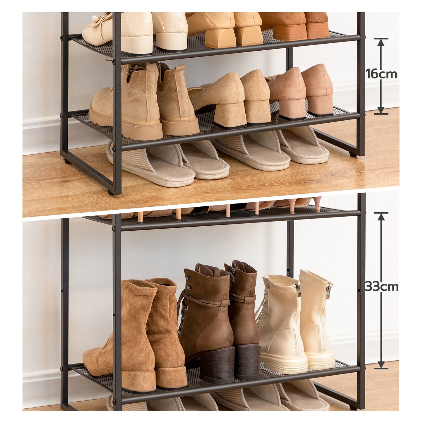 Viveka Chic Metal Shoe Rack