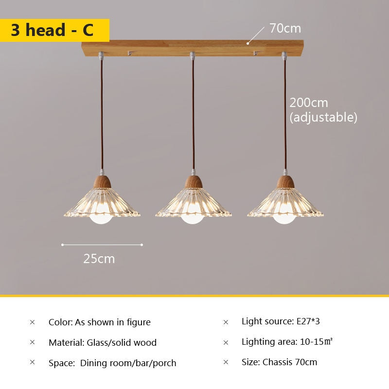 Wad Nordic Glass Pendant Lamp