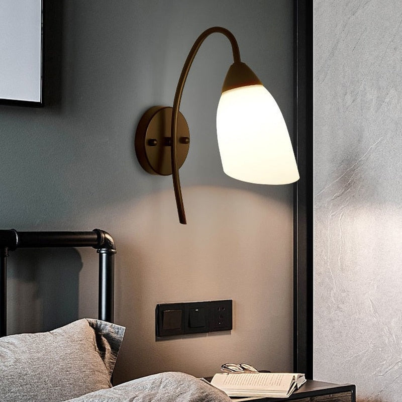 Oud Lea Black Gold Wall Lamp