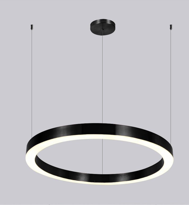 Ylk Bosque Black Ring Chandelier