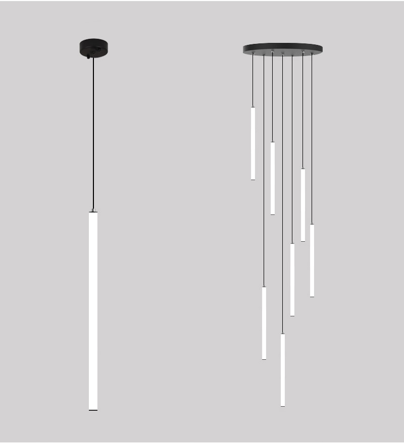 Ylk Tube Modern LED Chandelier