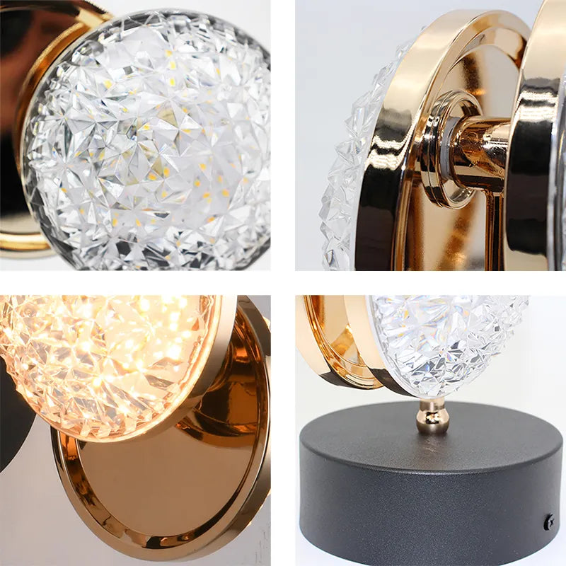 Modern Crystal LED Wall Lamps