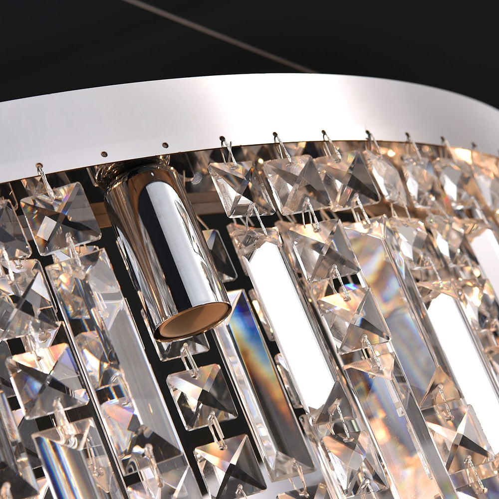 Ylk Violet Crystal Chandelier Decor