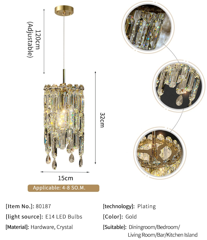 Ylk Thalia Modern Crystal Chandelier