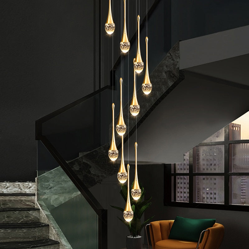 Ylk Water-Drop LED Chandelier