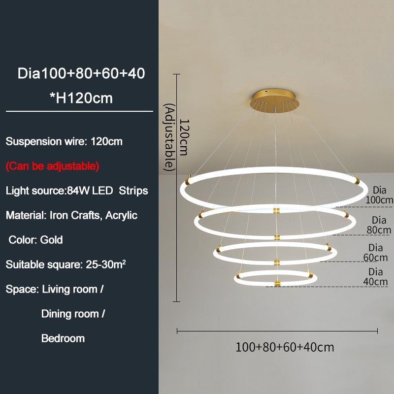 Ylk Modern LED Chandelier Lamp