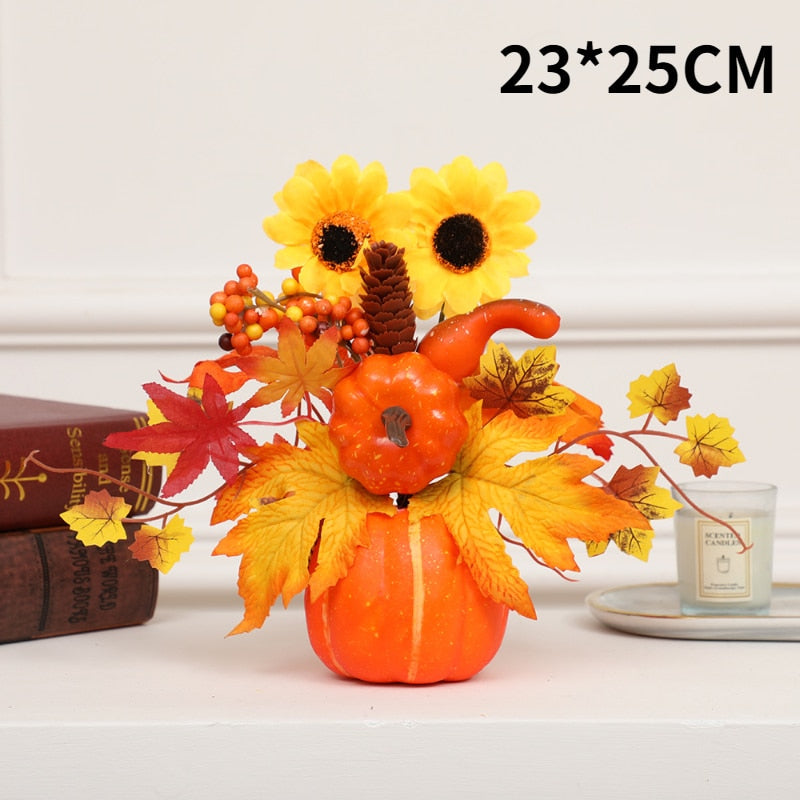Hakon - Artificial Pumpkin Sunflower Ornament Fall Decor Sale Bedroom Decor Fall Home Decor Fall Decor 2023