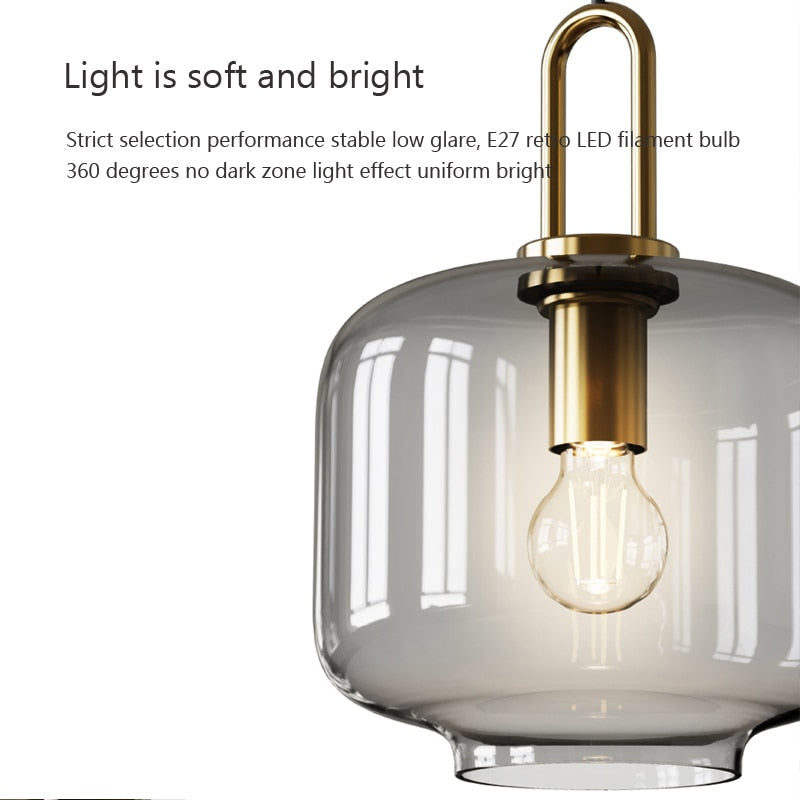 Wad Glass Pendant Light Fixture