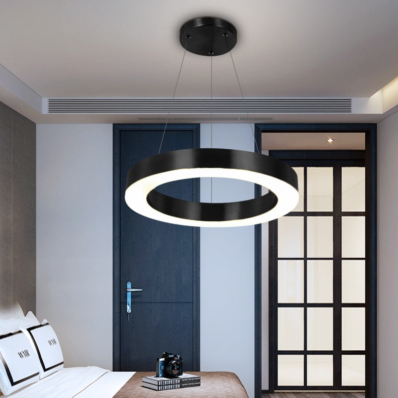 Ylk Bosque Black Ring Chandelier