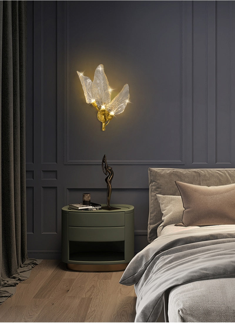 Ylk Kiya Leaf Acrylic Wall Lamp