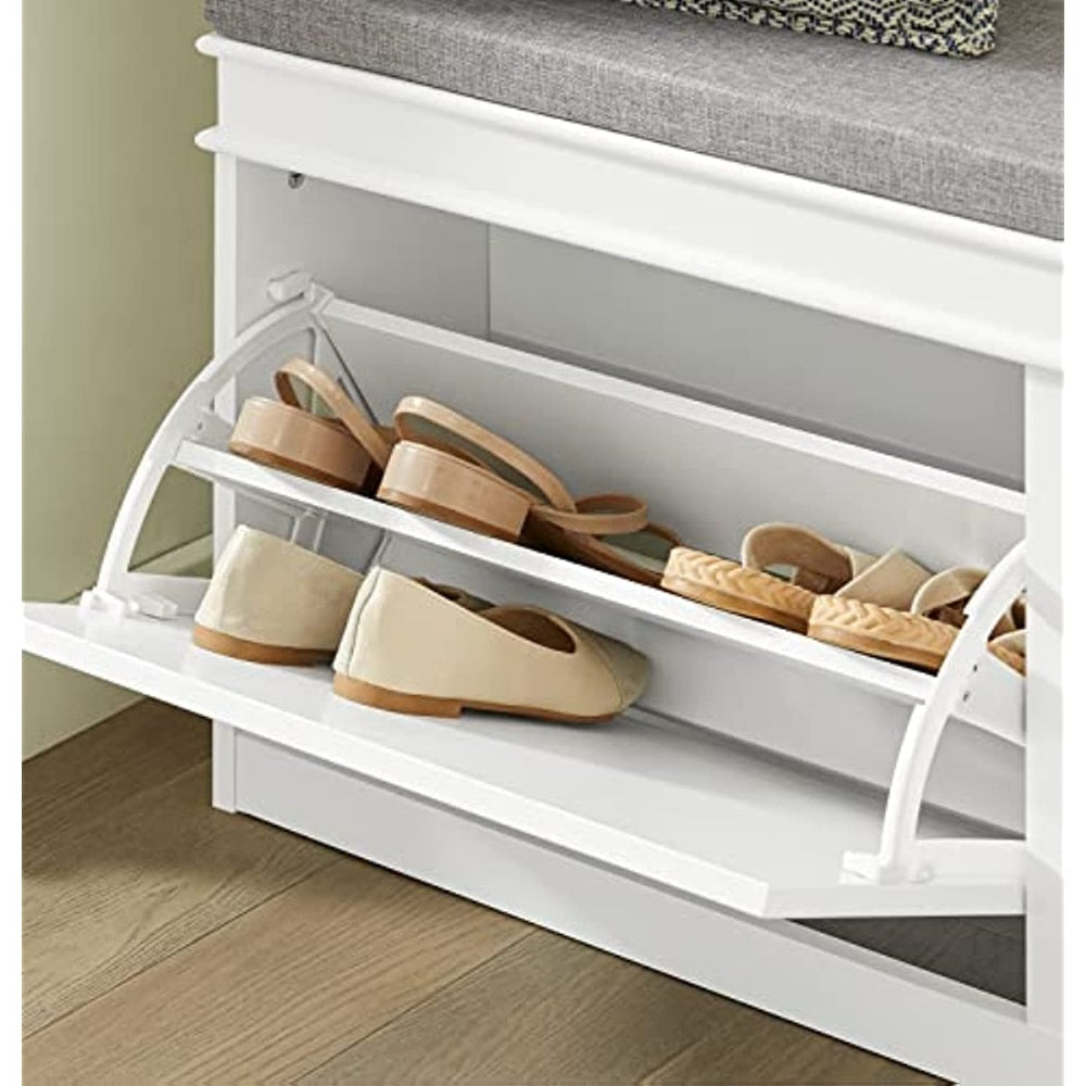 Ottilia - Storage Bench with Drawers Shoe Cabinet Entryway Shoe Storage Cabinet
