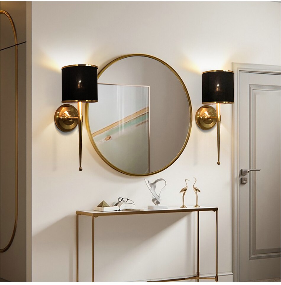 Ylk Axton Modern Black Wall Sconce