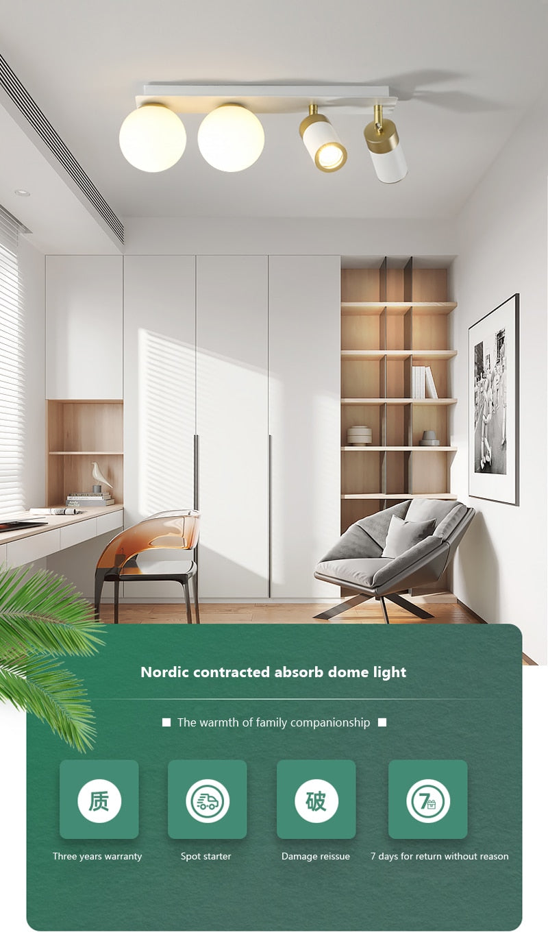 Wad Nordic Modern Glass Ball Lamp