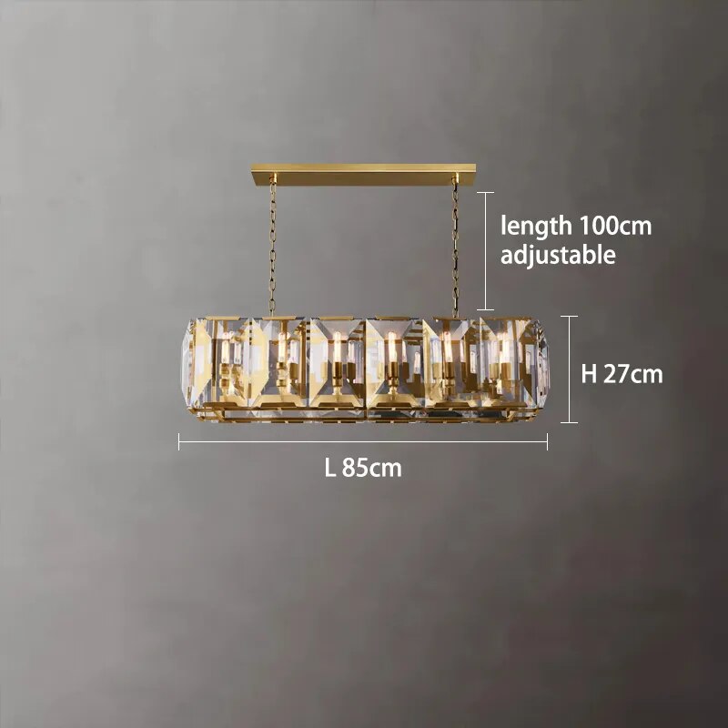 Navi Elegant Dimmable Crystal Chandelier