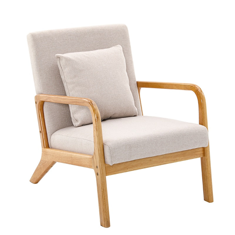 Maren - Living Room Accent Chairs Bedroom Chair Reading Armchair Indoor Wooden Chairs Reading Chair