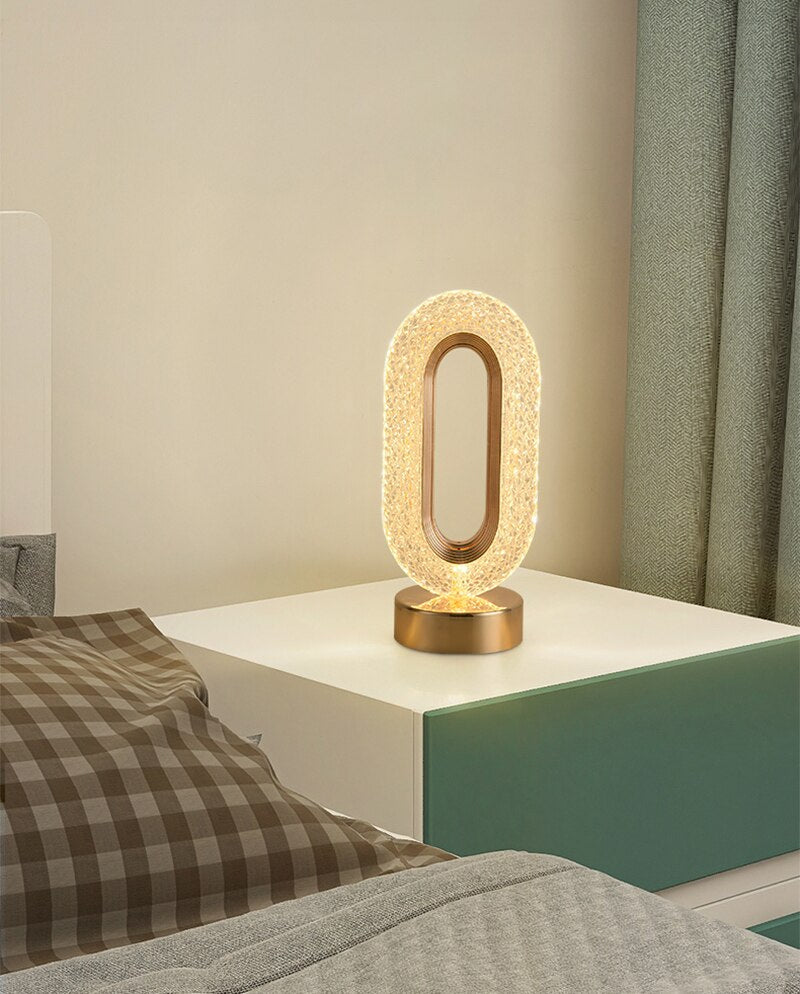 BAN Candace Oval Luxury Crystal Nordic LED table lamp