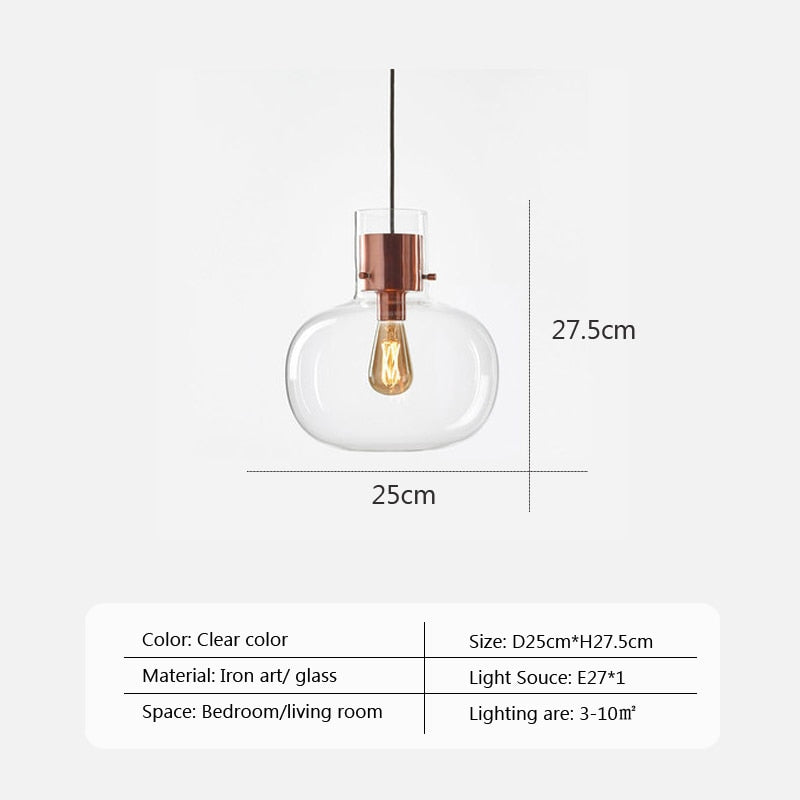 Wad Jar Vintage LED Pendant Light