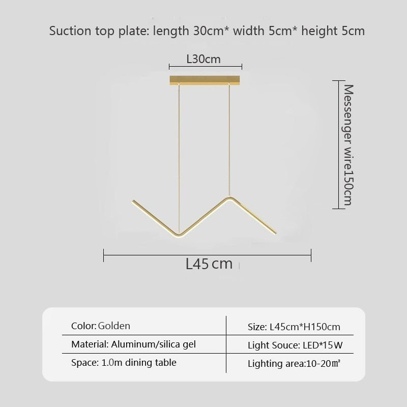 LYF Wavee Modern Led Ceiling Chandelier