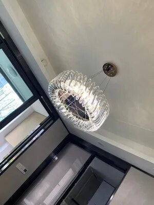 Kolia Art Deco Crystal Glass LED Dimmable Ceiling Chandelier