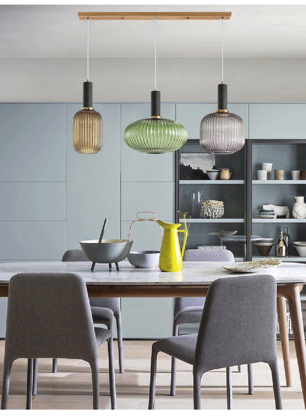 Wad Nordic Colorful Glass Pendant Light