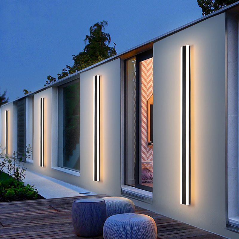 IIS Shuri - Modern Waterproof outdoor Long Strip LED wall lamp IP65 Aluminum