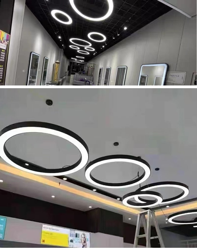 Ylk Bosque Black Ring Chandelier